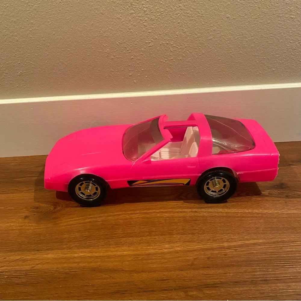 Vintage Barbie Corvette Hot Pink Made in USA 17.5‎ inches 1980’s